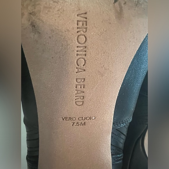 Veronica Beard Lisa Leather Mid-Heel Bootie - Picture 8 of 9